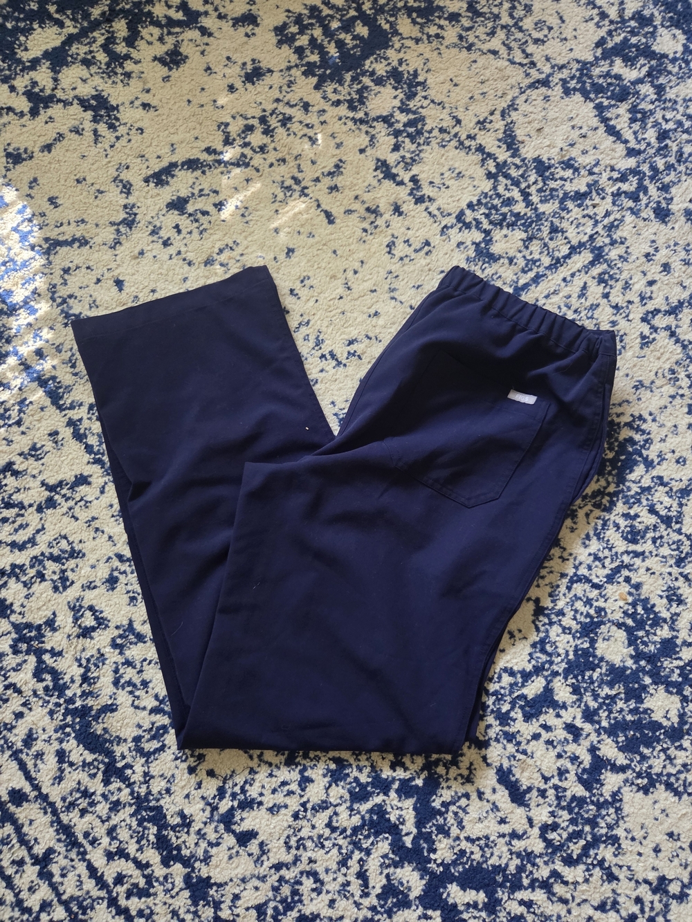 Figs Navy Drawstring Pants - Picture 6 of 6